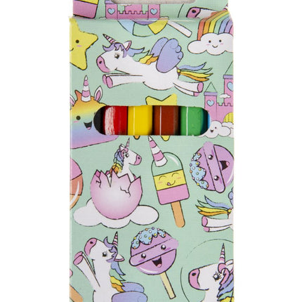 6 Unicorn Halfsize Colouring Pencils