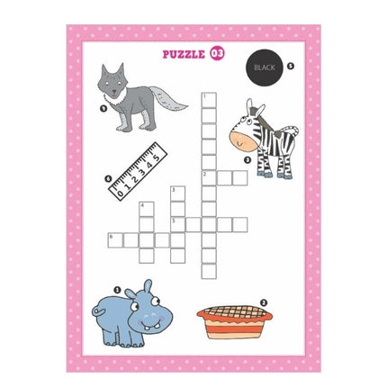 Kids Picture Crossword Puzzle Book