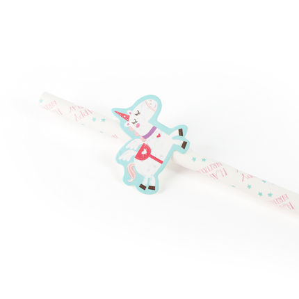 20 Unicorn Paper Straws