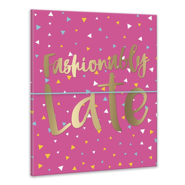 Fashionably Late Photo Album Holds 40 4x6 Photos