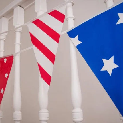 Stars & Stripes 10m Triangle Bunting