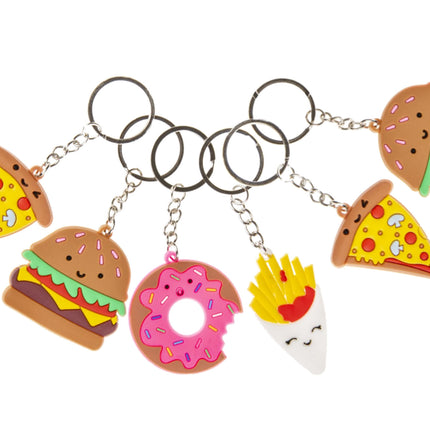 6 Fast Food Keychains
