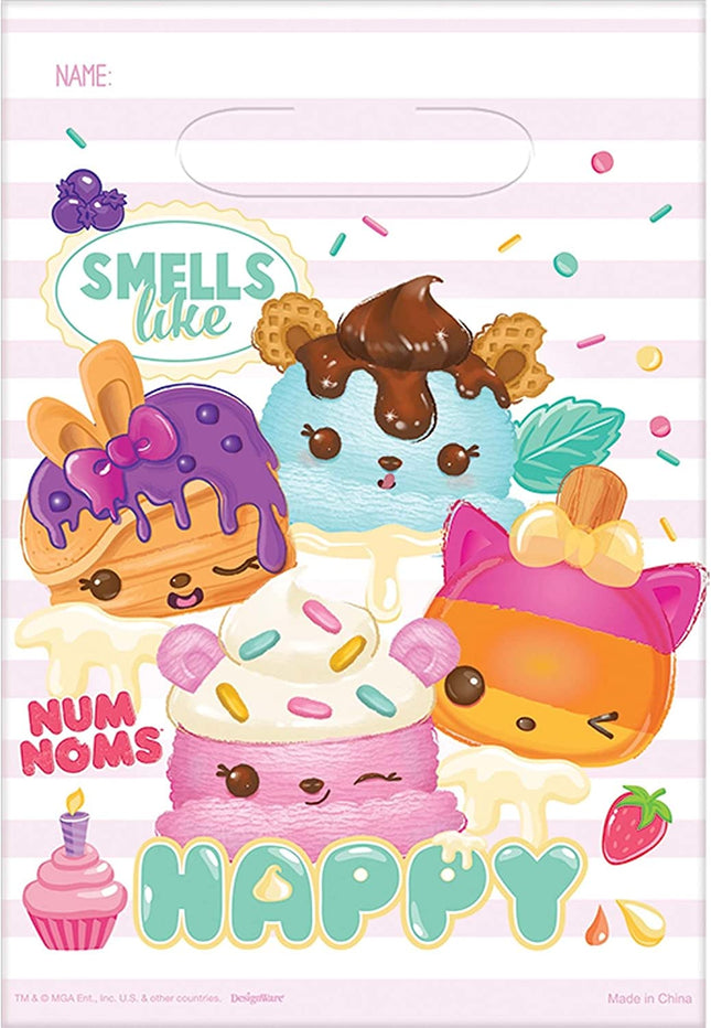 Num Noms Plastic Party Bags - 8 Pack