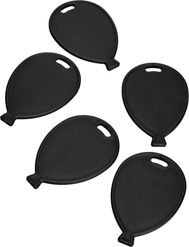 20 Plastic Balloon Shaped Weights - Black