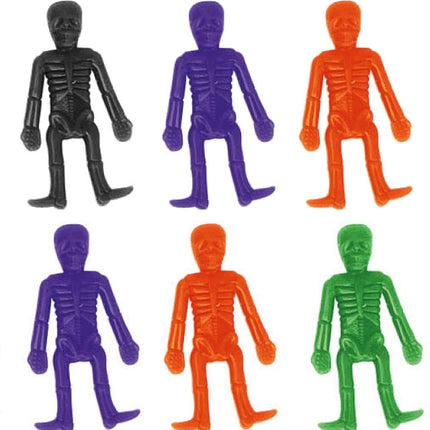 Stretchy Halloween Skeletons - 6 Pack