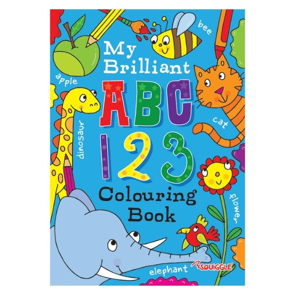 A4 ABC/123 Colouring Book