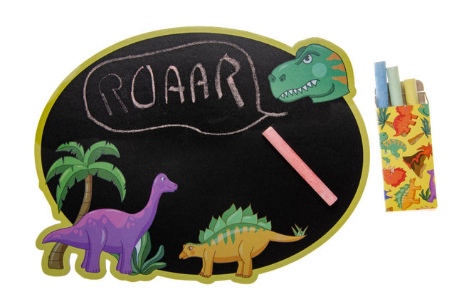 Dinosaur Blackboard & Chalk