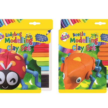 Ladybug/Beetle Themed Modelling Clay Set (Pack)