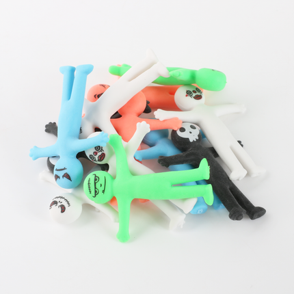12 Halloween Stretchy Smiley Men