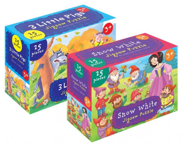 Snow White/The 3 Little Pigs 25 Pieces Jigsaw Puzzle
