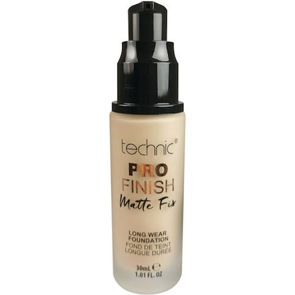 Technic Cosmetics Pro Finish Matte Foundation No Shine - Porcelain