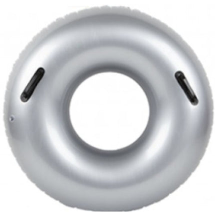 Silver Shiny Metallic 24" Swim Ring