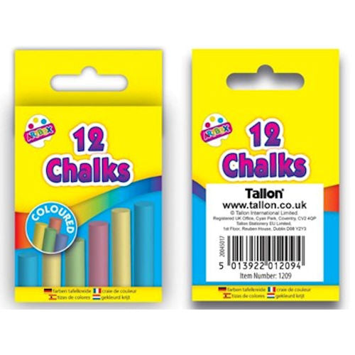 12 Coloured Chalks
