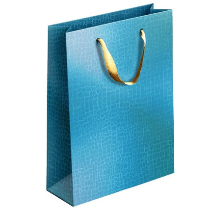 Coloured Embossed Metallic Large Gift Bag