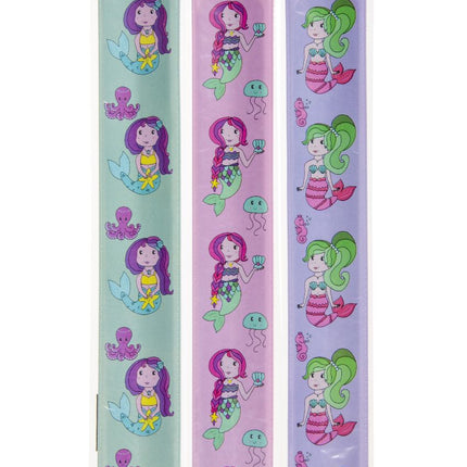Mermaid Slap Bracelets - 6 Pack