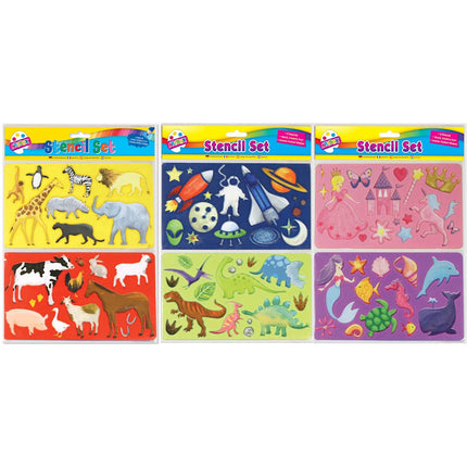 2 Kids Fun Stencils (Pack) (Assorted)