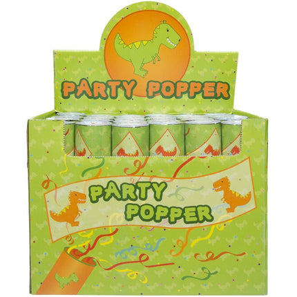 Dinosaur 20cm Confetti Cannon - Single