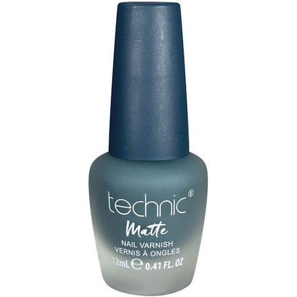 Technic Cosmetics Matte No Shine Nail Polish - Dark Blue Matte What's The Teal