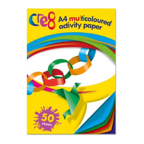 50 Multi-Coloured A4 Activity Paper