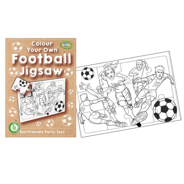 Re:Play Mini Football Colour Your Own Jigsaw Puzzle (Single)