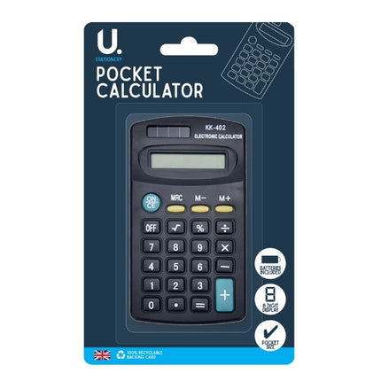 Pocket Calculator - 8-Digit Display