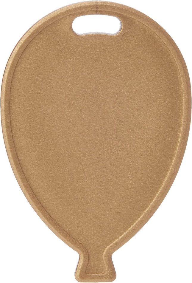 20 Plastic Balloon Shaped Weights - Gold