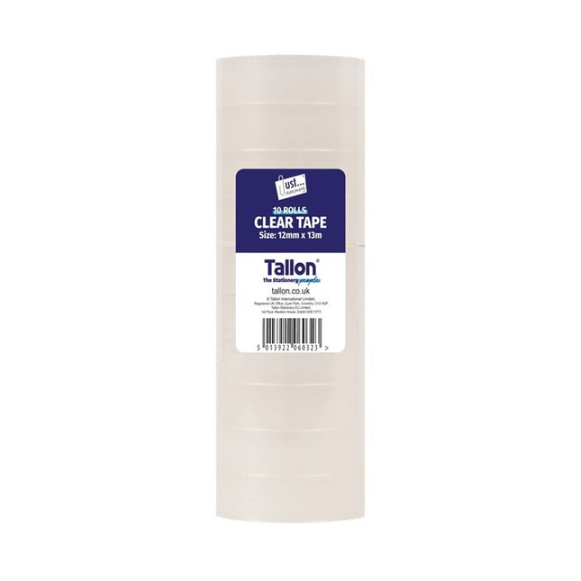 10 Mini Clear 12mm Tape Rolls