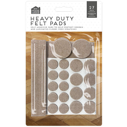 Heavy Duty Felt Pads - 27 Pack