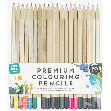 Premium Colouring Pencils - 20 Pack