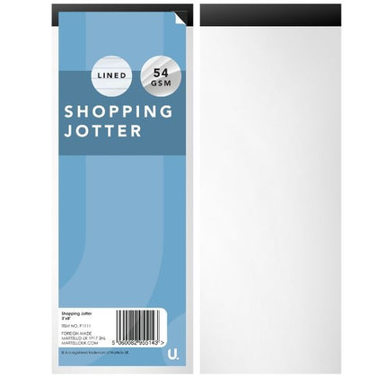 4 Lined Shopping Jotter Pads