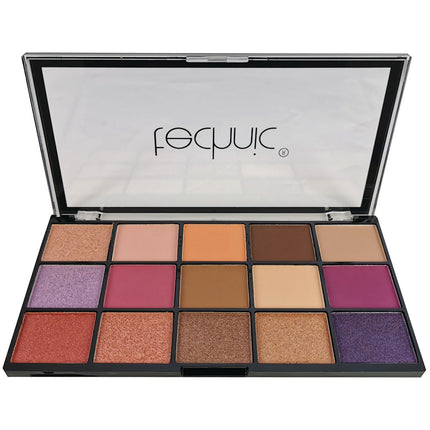 Technic Cosmetics 15 Colour Pressed Pigment Eyeshadow Palette - Persian Violet