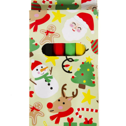 Christmas Halfsize Colouring Pencils - 6 Pack