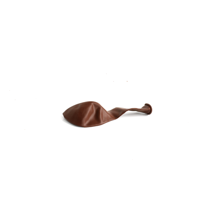 100 Pearlised Brown 7" Latex Balloons
