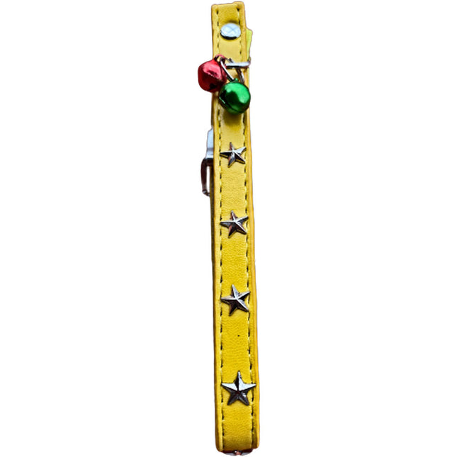Yellow Star Cat Collar