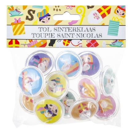 12 Sinterklass Spinning Tops