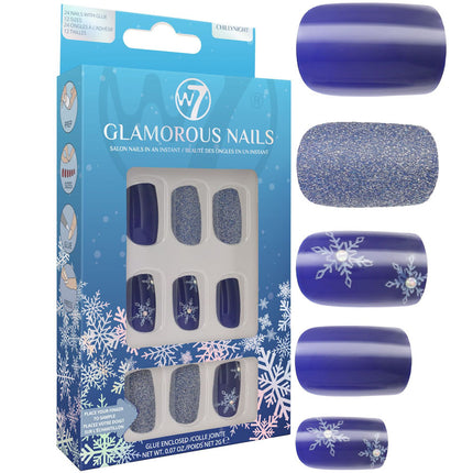 W7 Chillynight Glamorous False Nails