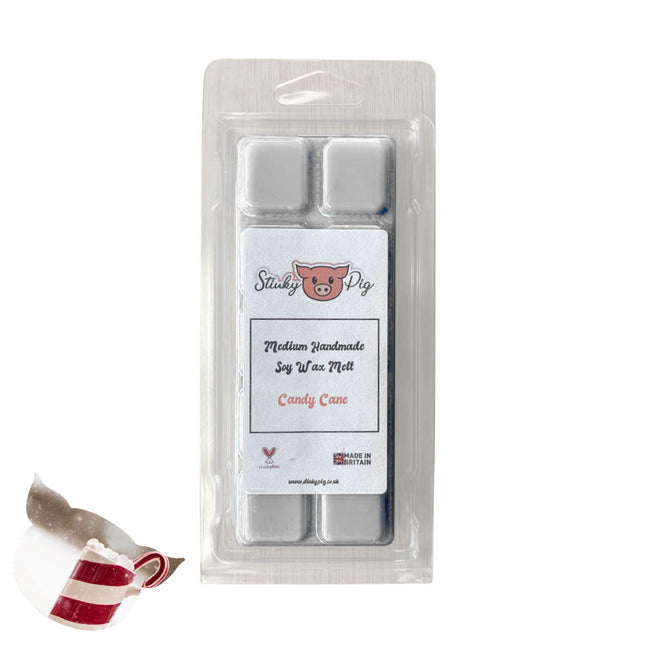 Stinky Pig Highly Scented Soy Wax Melt Clam - 50g Candy Cane