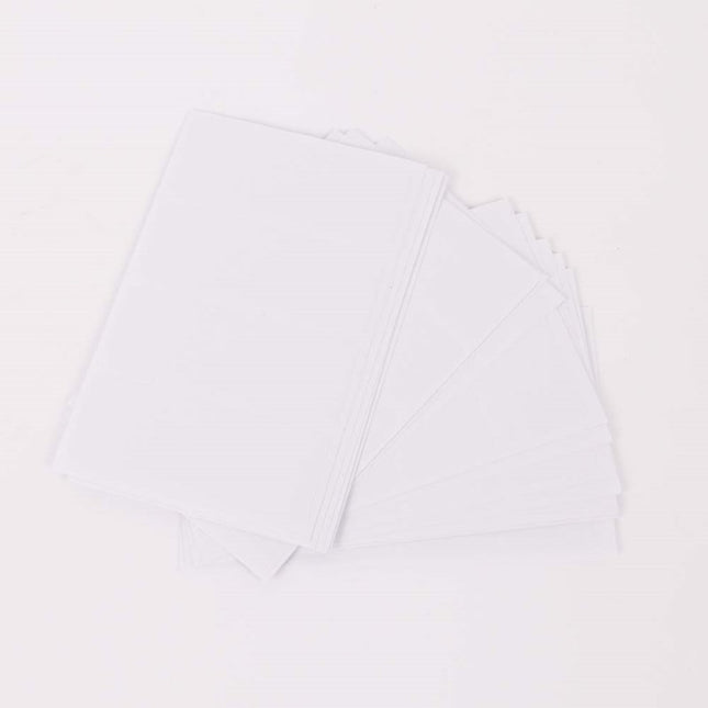 100 White 70mm x 25mm Sticky Labels