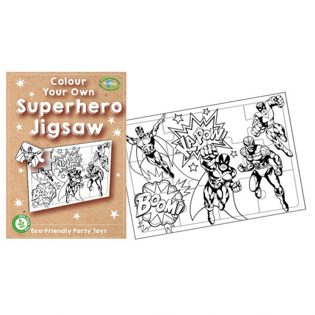 Re:Play Mini Super Hero Colour Your Own Jigsaw Puzzle (Single)
