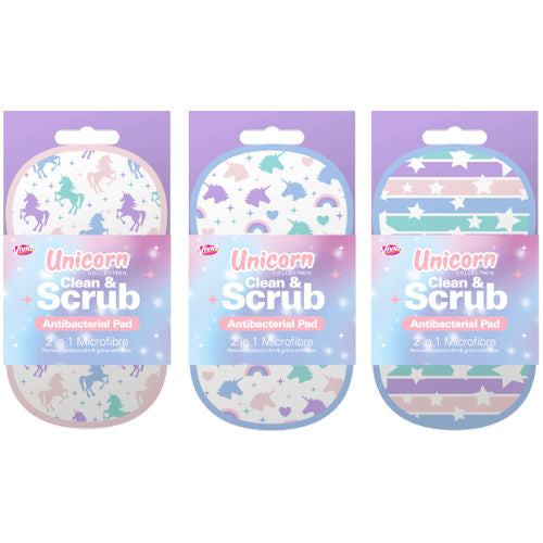 Unicorn 2-in-1 Antibacterial Scrubbing Pad - Assorted
