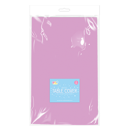 2 Pastel Purple Plastic Table Cloths