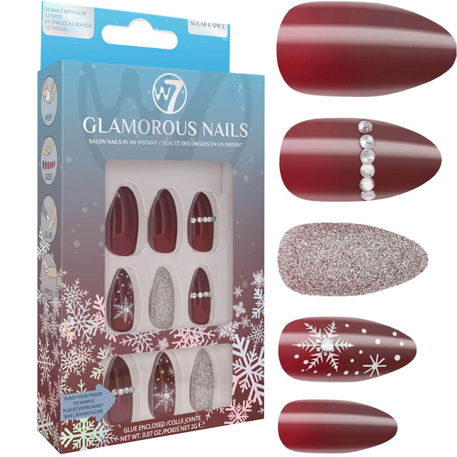 W7 Sugar Spice Glamorous False Nails