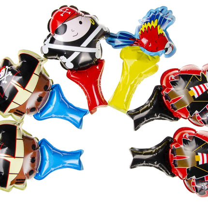 6 Pirate Self-Inflating Handheld Balloons