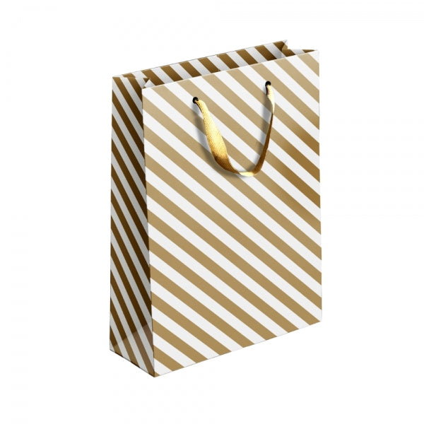 Gold/Silver Patterned Large Gift Bag