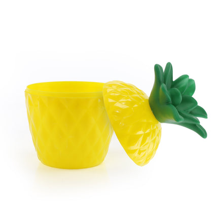 Plastic Pineapple Cup & Paper Straw