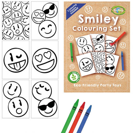 Happy Face A6 Colouring Set (Single)