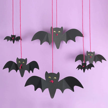 Hanging Bats DIY Decoration – 6 Pack