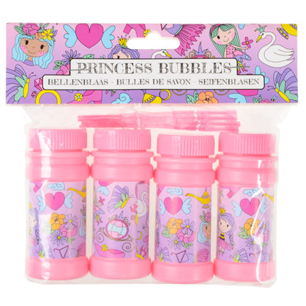 Princess Bubble Tubs & Blowers - 4 Pack
