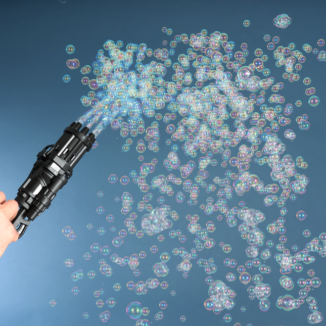 Black Bubble Gun Machine