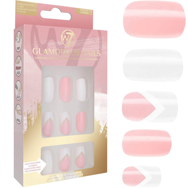 W7 Cosmetics Glamorous False Nails - Ballet Slippers